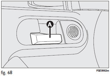 Fiat Panda. Verrouillage/déverrouillage de l'intérieur