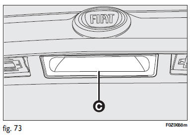 Fiat Panda. Poignée électrique