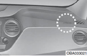 Hyundai Grand i10 - Airbag frontal passager