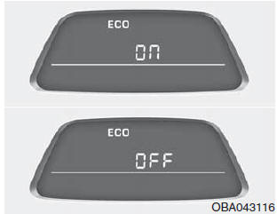 Hyundai Grand i10 - Mode ECO ON/OFF