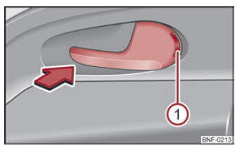 Manette d'ouverture de portière