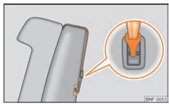 Sangle de fixation accrochée