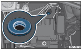 Batterie du véhicule : indicateur de niveau de l'électrolyte