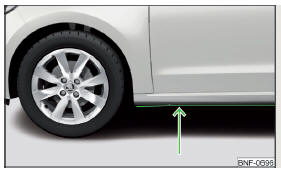 Fig. 96 Niveau d'eau maximal autorisé lors de passages à gué