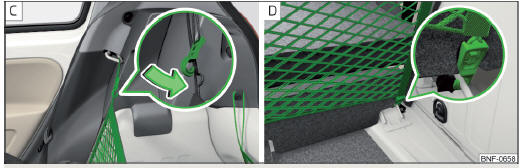 Fig. 77 Détail de la fixation derrière les sièges arrières