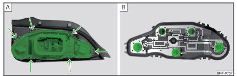 Fig. 148 Partie intérieure de l'ampoule