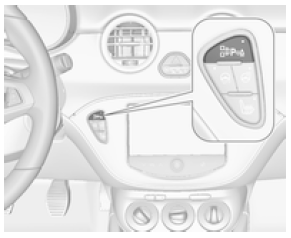 Bouton d'aide au stationnement et logique de fonctionnement