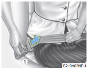 Pour détacher la ceinture de sécurité