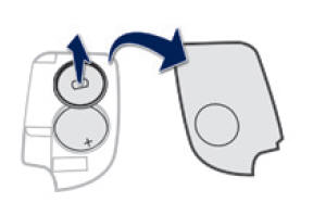 Changement de la pile de la clé électronique