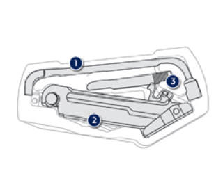 Accès à la roue de secours et à l'outillage