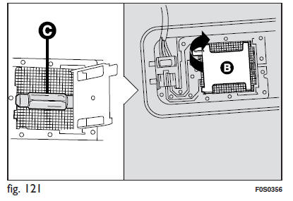 Plafonnier du coffreà bagages