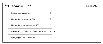 Mise à jour de la liste des stations